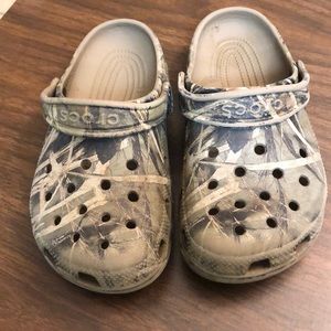 Junior size 3 camo crocs